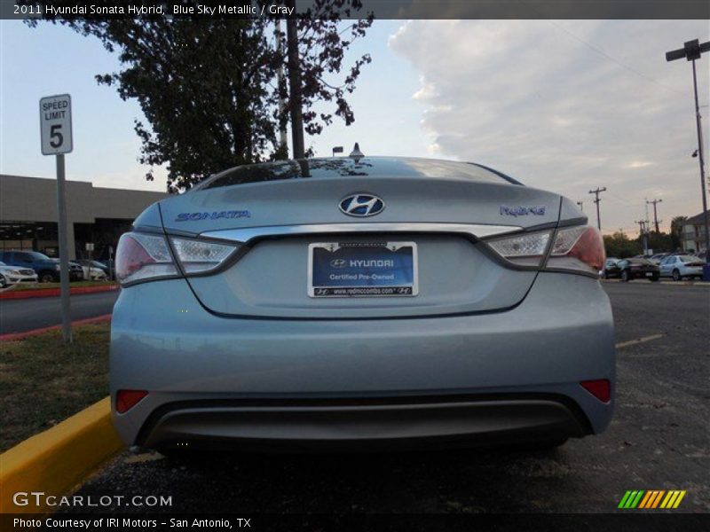 Blue Sky Metallic / Gray 2011 Hyundai Sonata Hybrid