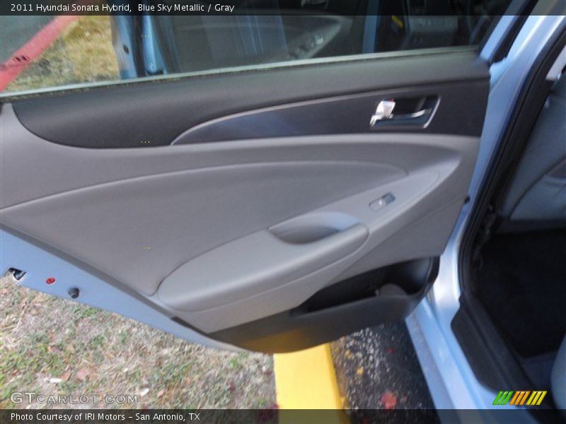 Blue Sky Metallic / Gray 2011 Hyundai Sonata Hybrid