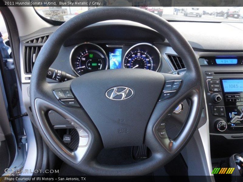 Blue Sky Metallic / Gray 2011 Hyundai Sonata Hybrid