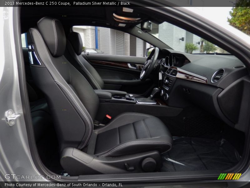 Palladium Silver Metallic / Black 2013 Mercedes-Benz C 250 Coupe