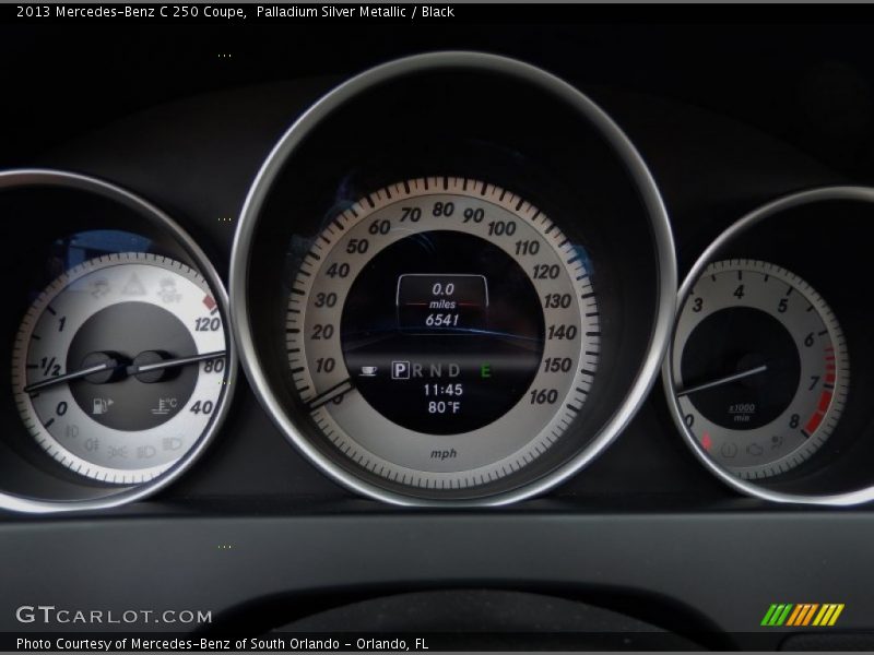 Palladium Silver Metallic / Black 2013 Mercedes-Benz C 250 Coupe