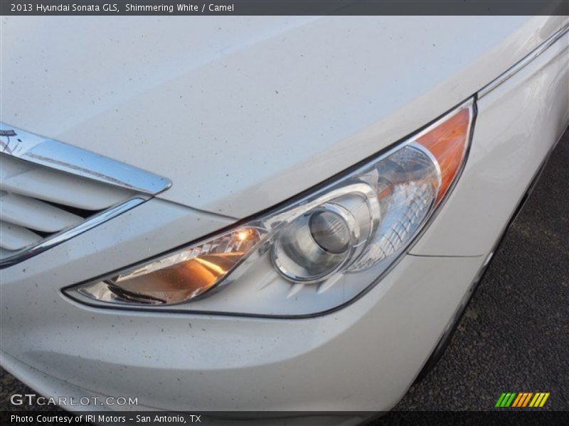 Shimmering White / Camel 2013 Hyundai Sonata GLS
