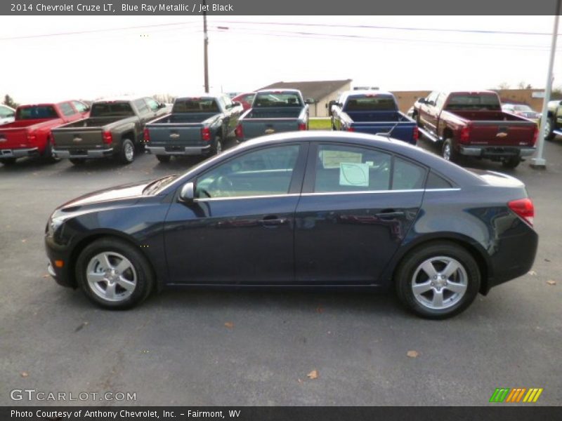 Blue Ray Metallic / Jet Black 2014 Chevrolet Cruze LT