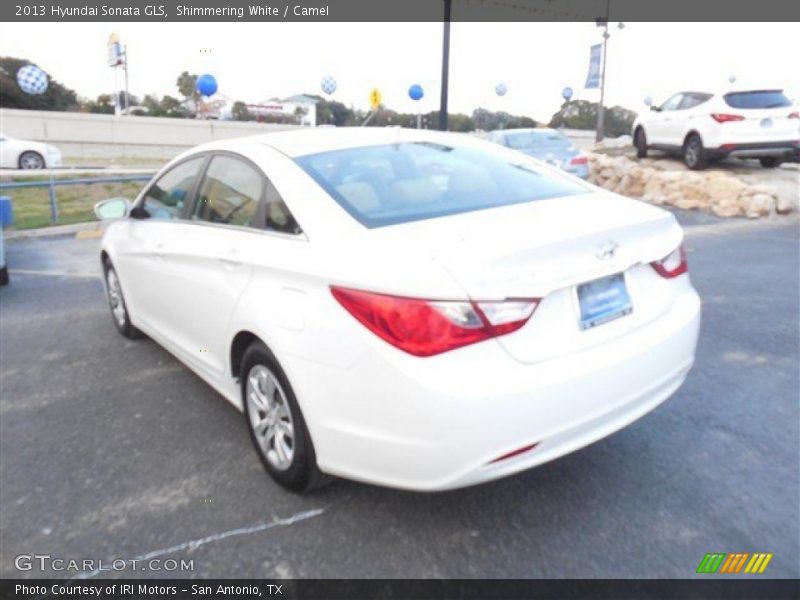 Shimmering White / Camel 2013 Hyundai Sonata GLS
