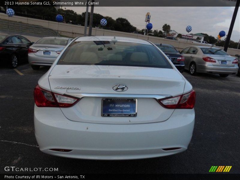 Shimmering White / Camel 2013 Hyundai Sonata GLS