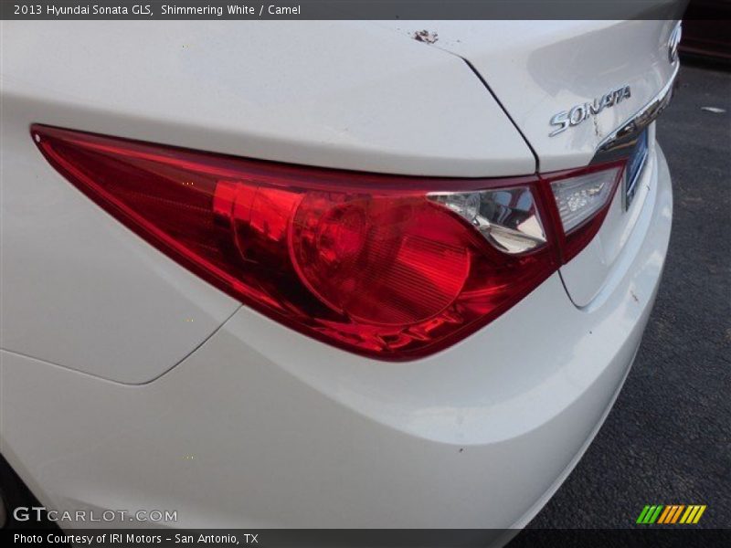 Shimmering White / Camel 2013 Hyundai Sonata GLS