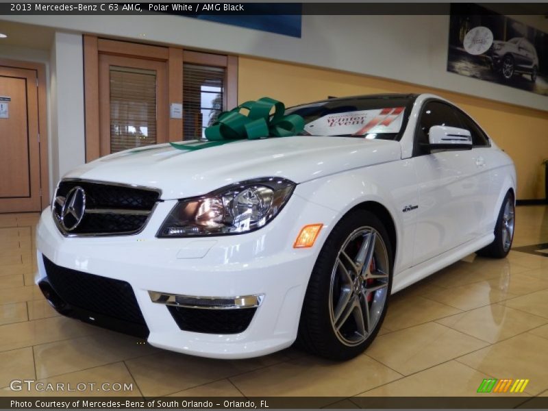 Polar White / AMG Black 2013 Mercedes-Benz C 63 AMG