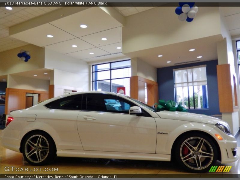 Polar White / AMG Black 2013 Mercedes-Benz C 63 AMG