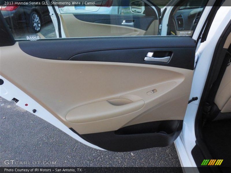 Shimmering White / Camel 2013 Hyundai Sonata GLS