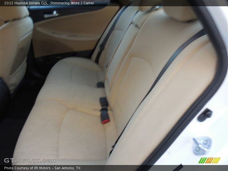 Shimmering White / Camel 2013 Hyundai Sonata GLS