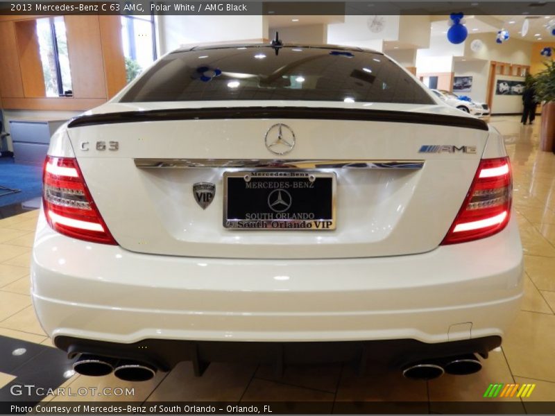 Polar White / AMG Black 2013 Mercedes-Benz C 63 AMG