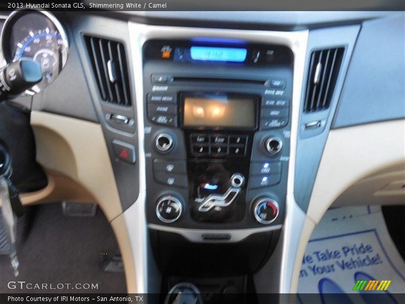 Shimmering White / Camel 2013 Hyundai Sonata GLS