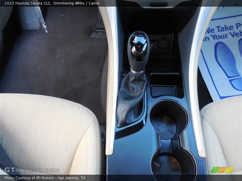 Shimmering White / Camel 2013 Hyundai Sonata GLS