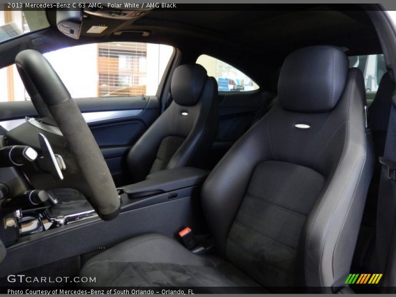 Front Seat of 2013 C 63 AMG