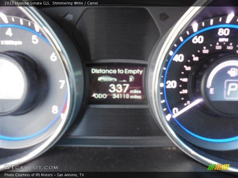 Shimmering White / Camel 2013 Hyundai Sonata GLS