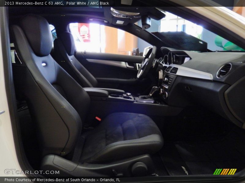 Polar White / AMG Black 2013 Mercedes-Benz C 63 AMG