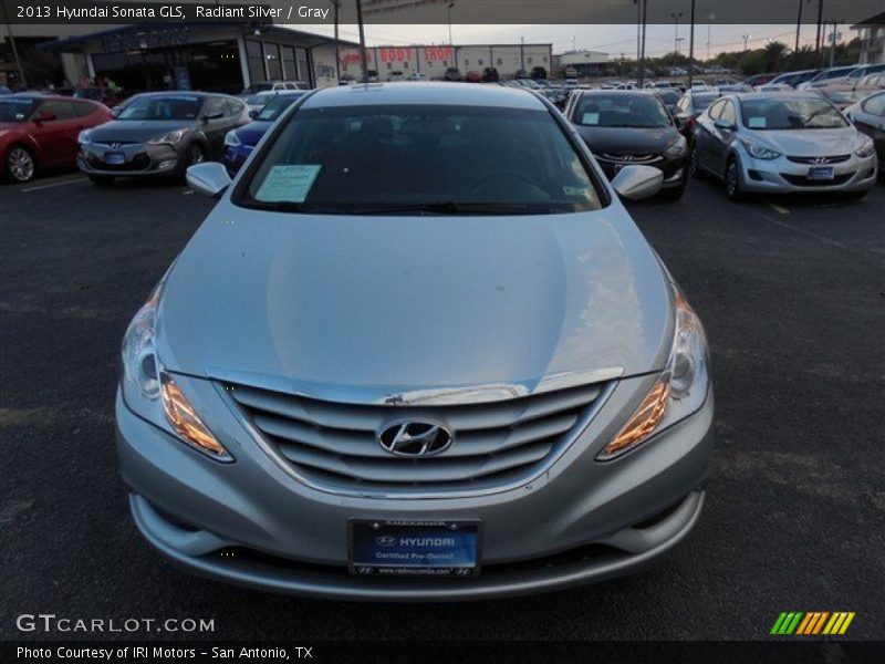 Radiant Silver / Gray 2013 Hyundai Sonata GLS