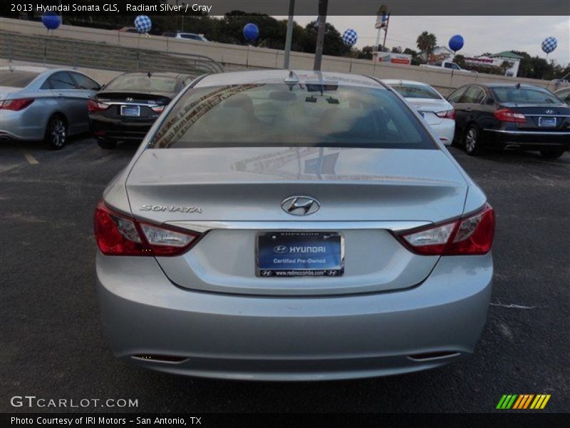 Radiant Silver / Gray 2013 Hyundai Sonata GLS