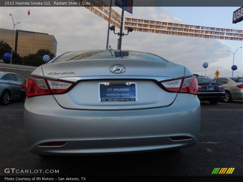 Radiant Silver / Gray 2013 Hyundai Sonata GLS