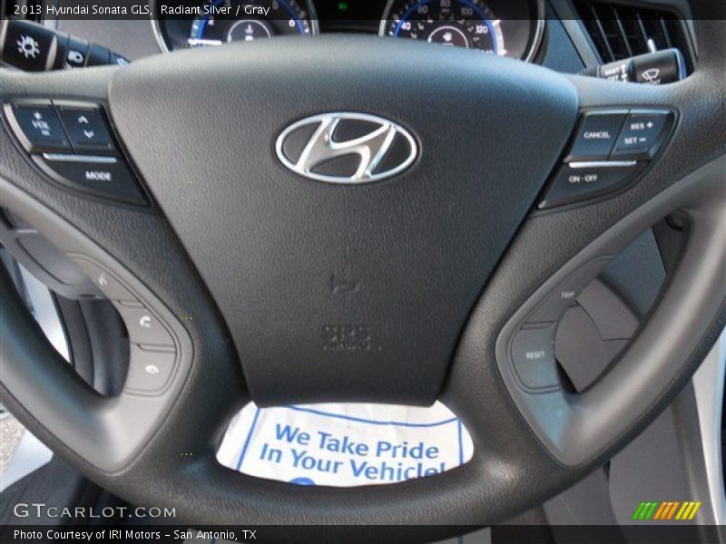 Radiant Silver / Gray 2013 Hyundai Sonata GLS