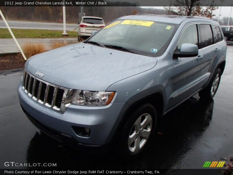 Winter Chill / Black 2012 Jeep Grand Cherokee Laredo 4x4