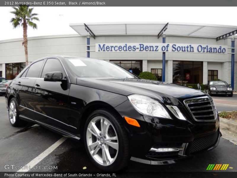 Black / Almond/Black 2012 Mercedes-Benz E 350 Sedan