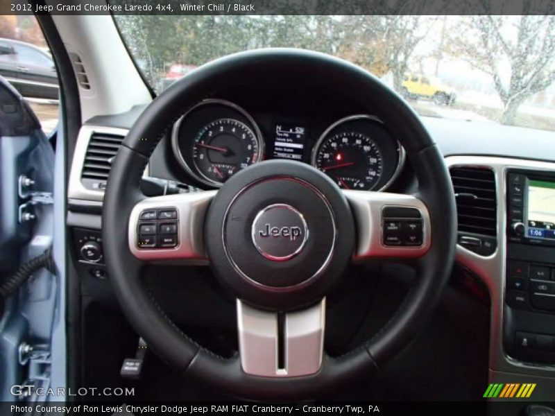 Winter Chill / Black 2012 Jeep Grand Cherokee Laredo 4x4