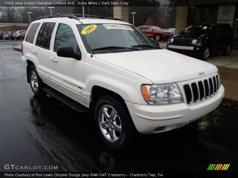 Stone White / Dark Slate Gray 2003 Jeep Grand Cherokee Limited 4x4