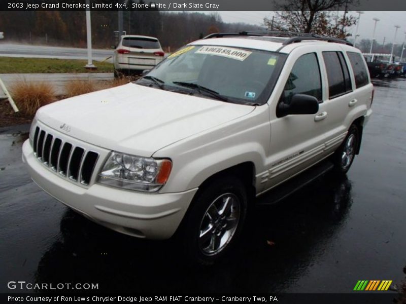 Stone White / Dark Slate Gray 2003 Jeep Grand Cherokee Limited 4x4