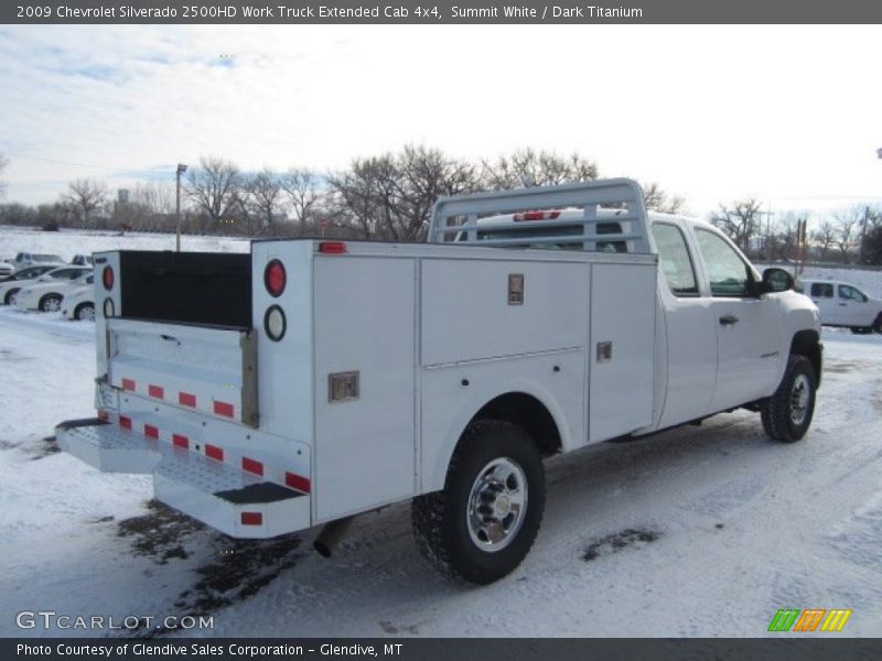 Summit White / Dark Titanium 2009 Chevrolet Silverado 2500HD Work Truck Extended Cab 4x4