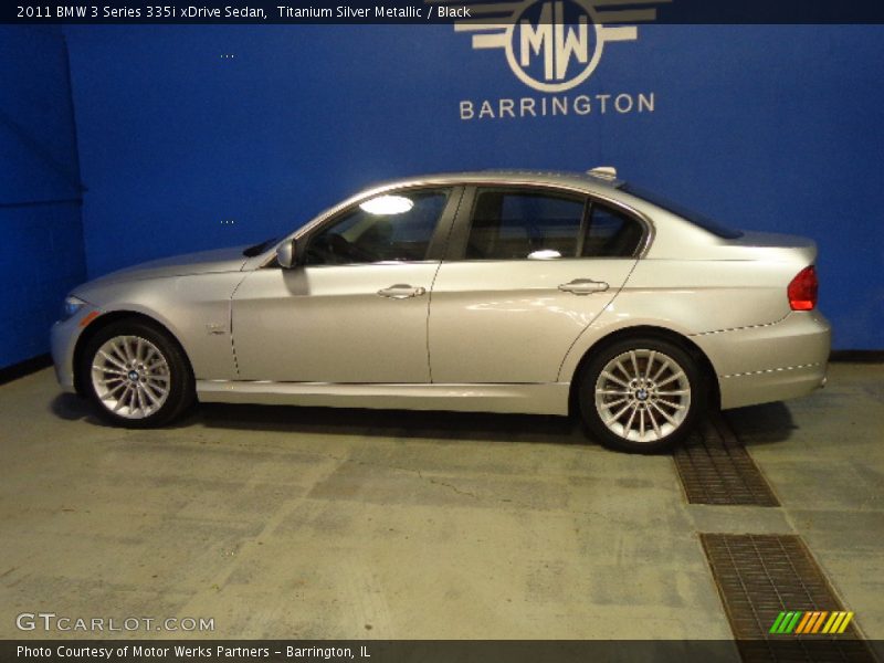 Titanium Silver Metallic / Black 2011 BMW 3 Series 335i xDrive Sedan