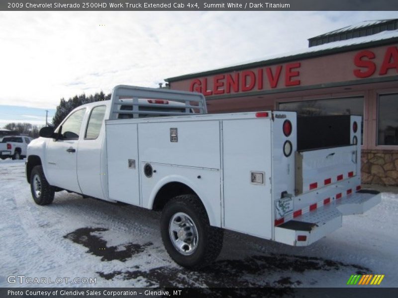 Summit White / Dark Titanium 2009 Chevrolet Silverado 2500HD Work Truck Extended Cab 4x4