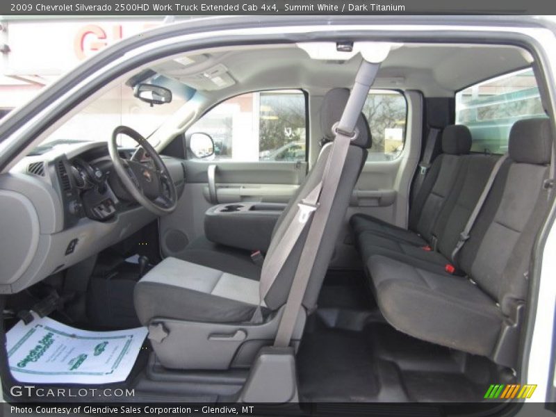 Summit White / Dark Titanium 2009 Chevrolet Silverado 2500HD Work Truck Extended Cab 4x4