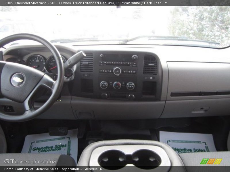 Summit White / Dark Titanium 2009 Chevrolet Silverado 2500HD Work Truck Extended Cab 4x4
