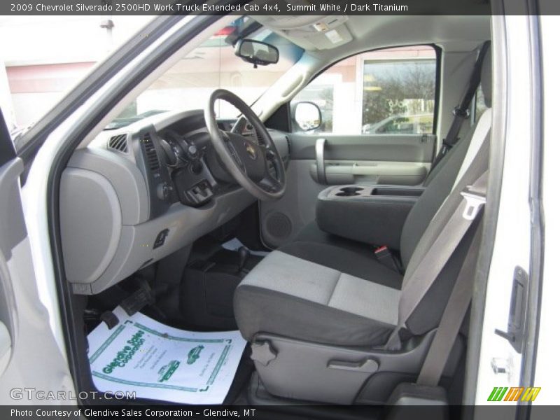 Summit White / Dark Titanium 2009 Chevrolet Silverado 2500HD Work Truck Extended Cab 4x4