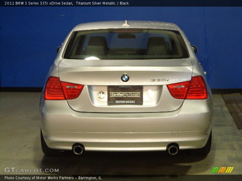 Titanium Silver Metallic / Black 2011 BMW 3 Series 335i xDrive Sedan