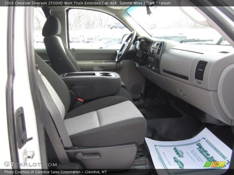 Summit White / Dark Titanium 2009 Chevrolet Silverado 2500HD Work Truck Extended Cab 4x4