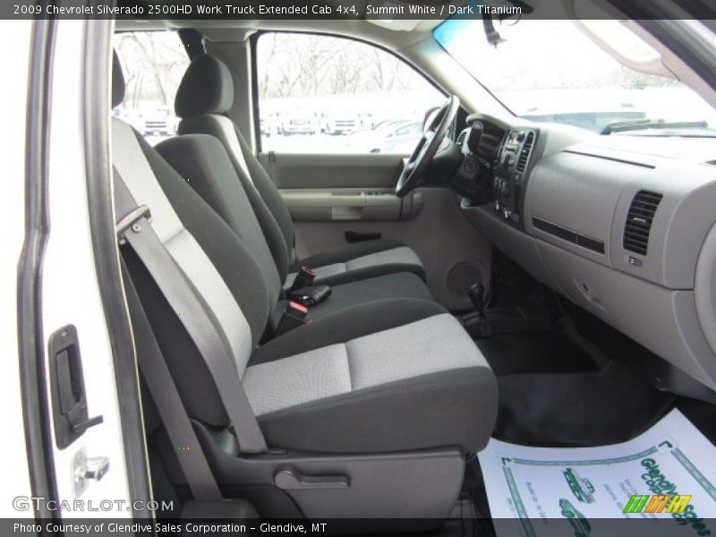 Summit White / Dark Titanium 2009 Chevrolet Silverado 2500HD Work Truck Extended Cab 4x4