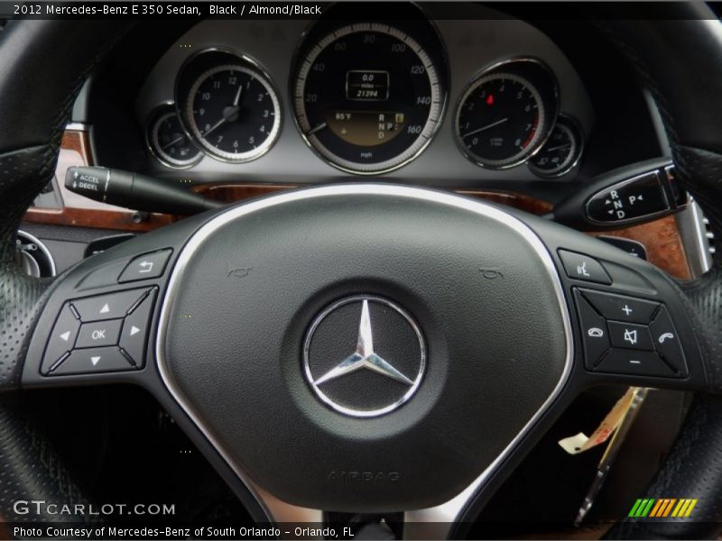 Black / Almond/Black 2012 Mercedes-Benz E 350 Sedan
