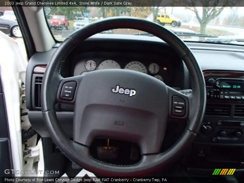 Stone White / Dark Slate Gray 2003 Jeep Grand Cherokee Limited 4x4