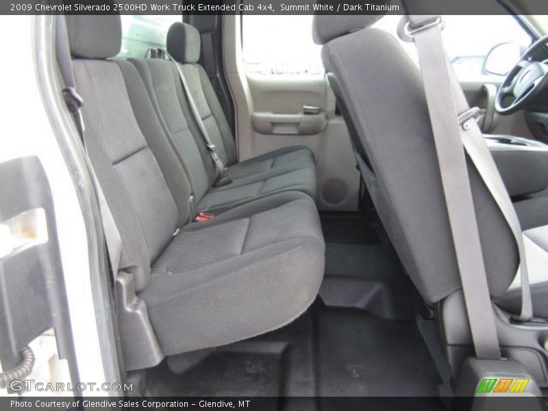 Summit White / Dark Titanium 2009 Chevrolet Silverado 2500HD Work Truck Extended Cab 4x4