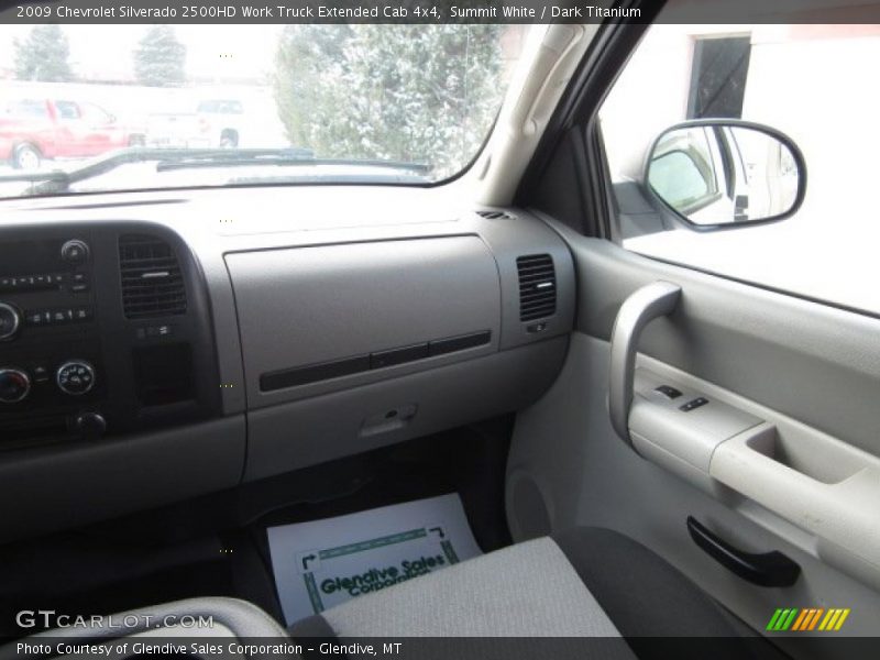 Summit White / Dark Titanium 2009 Chevrolet Silverado 2500HD Work Truck Extended Cab 4x4
