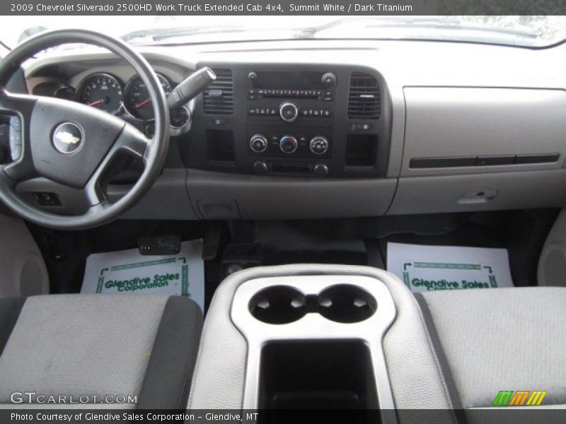 Summit White / Dark Titanium 2009 Chevrolet Silverado 2500HD Work Truck Extended Cab 4x4