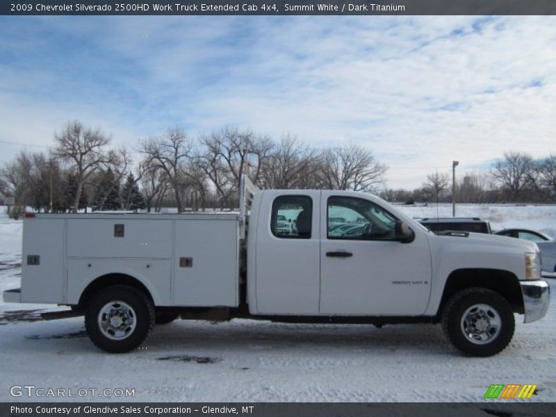 Summit White / Dark Titanium 2009 Chevrolet Silverado 2500HD Work Truck Extended Cab 4x4