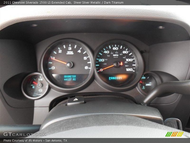 Sheer Silver Metallic / Dark Titanium 2011 Chevrolet Silverado 1500 LS Extended Cab