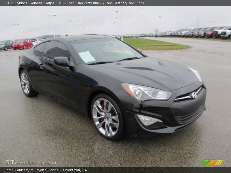 Front 3/4 View of 2013 Genesis Coupe 3.8 R-Spec