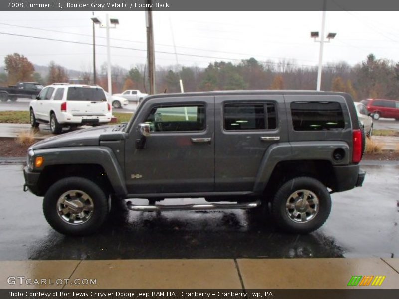 Boulder Gray Metallic / Ebony Black 2008 Hummer H3