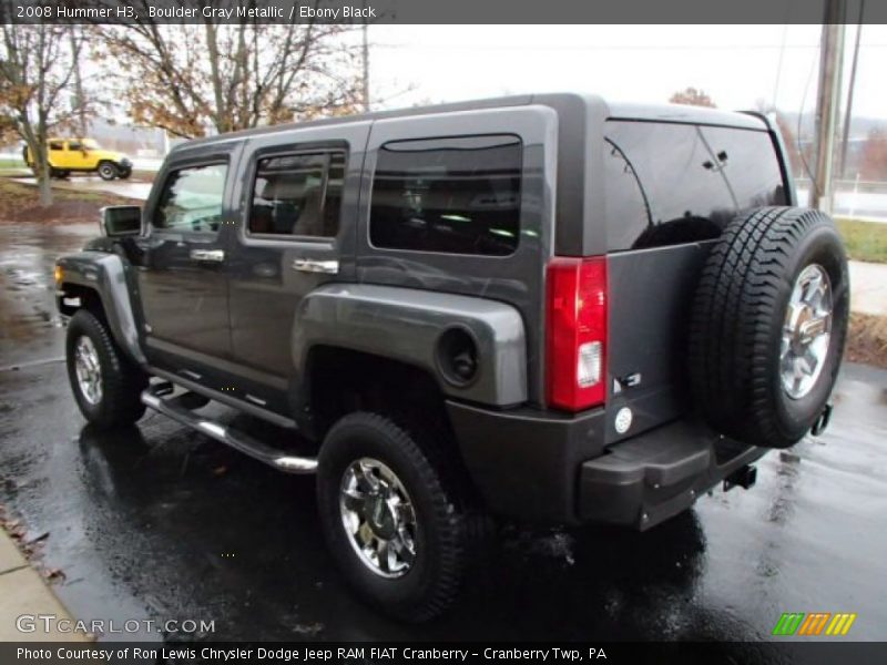 Boulder Gray Metallic / Ebony Black 2008 Hummer H3