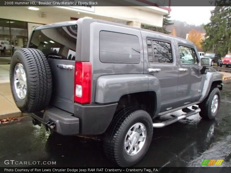 Boulder Gray Metallic / Ebony Black 2008 Hummer H3