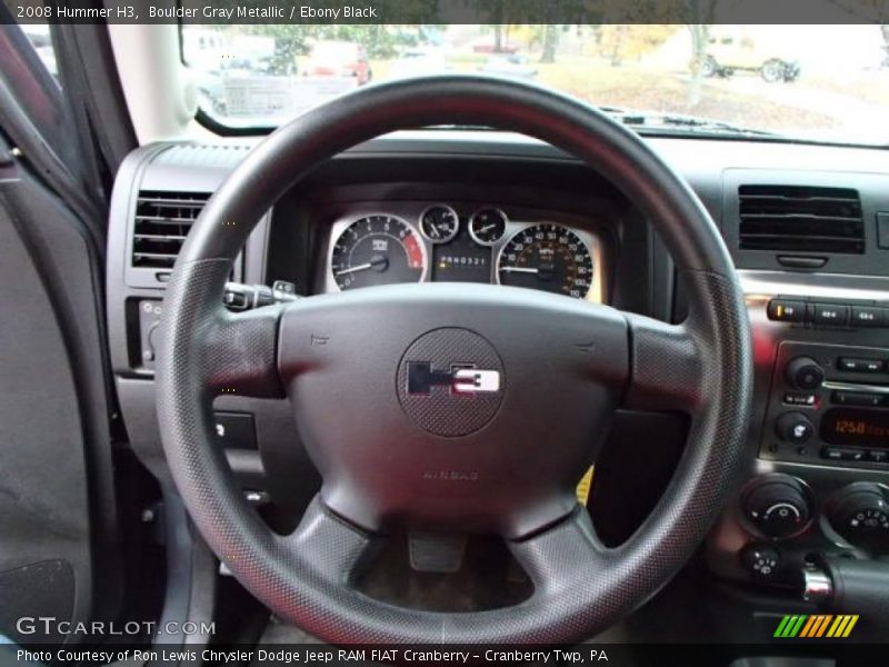 Boulder Gray Metallic / Ebony Black 2008 Hummer H3